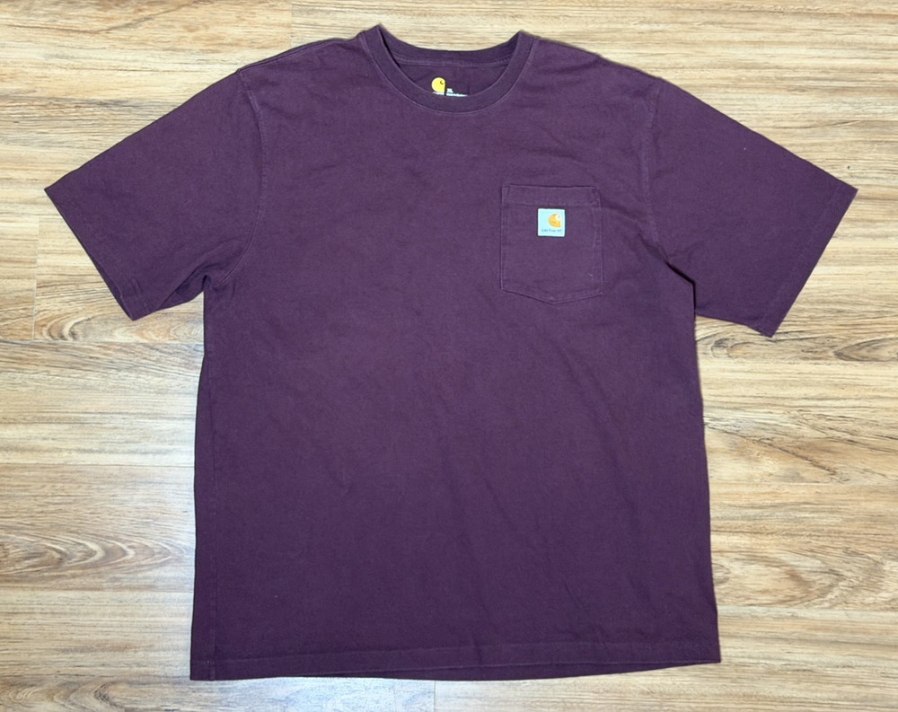Carhartt Original Fit Pocket T-Shirt - Burgundy - Size XL